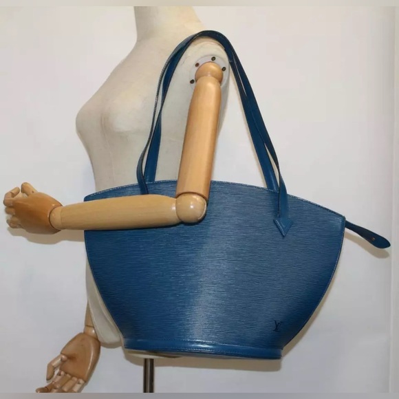 Louis Vuitton St.Jacques Blue Epi Leather GM Tote Bag Pre-Loved - Picture 6 of 17